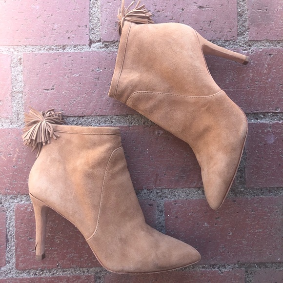 Loeffler Randall Heeled Booties Tassel Pointy - Picture 3 of 8